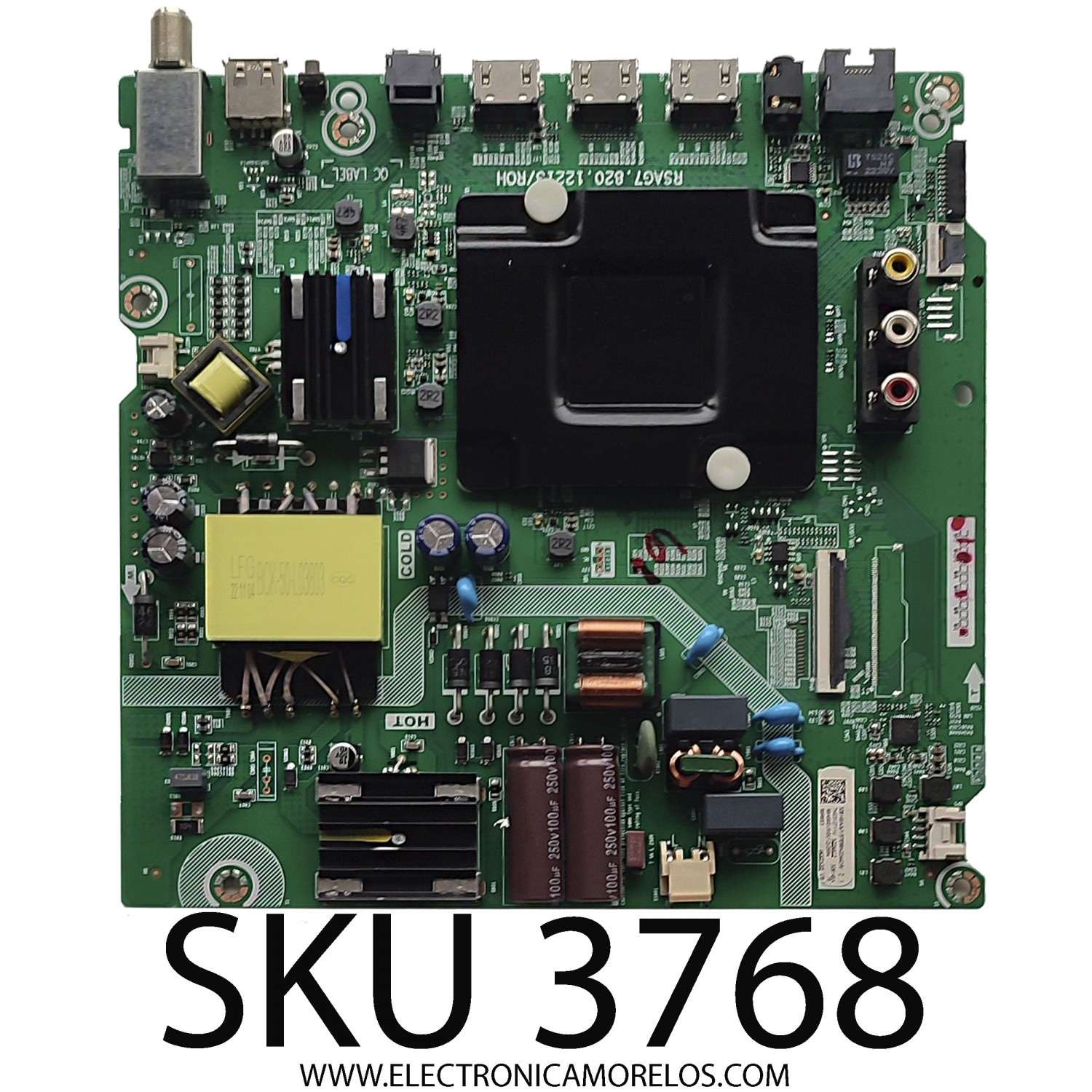MAIN FUENTE (COMBO) PARA TV HISENSE·ROKU / NUMERO DE PARTE 328145 / RSAG7.820.12213/ROH / 328146 / 328146A / 328145A / PANEL HD580X1U93-TAL5\S0\SM\ROH / DISPLAY CV580U1-T01 REV:02 / MODELO 58R6E3 58A56EUR